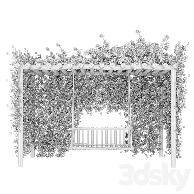 bougainvillea garden 3DSMax File - thumbnail 3