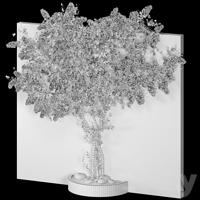 Bougainvillea plant 02 3DS Max Model - thumbnail 5