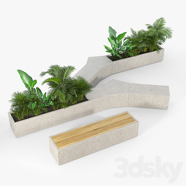 BOX PLANTER Tropics 3DSMax File - thumbnail 3