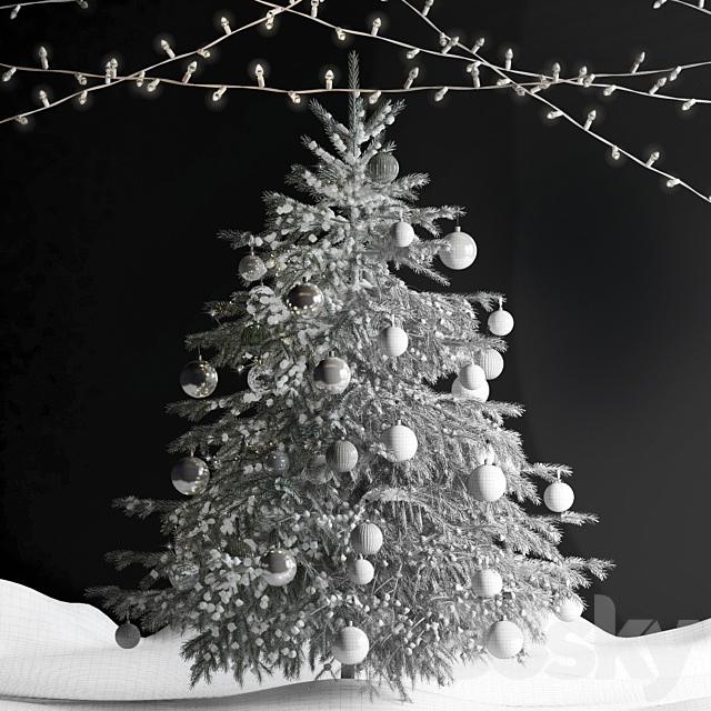 Christmas Tree 14. Corona 3DS Max Model - thumbnail 7