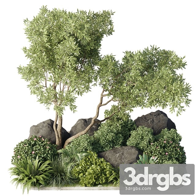 Collection 40 outdoor and indoor pot plant & tree & bush & fern the garden set pot - thumbnail 1