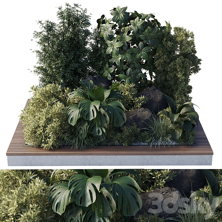 Collection outdoor indoor 101 pot plant 3DS Max - thumbnail 1