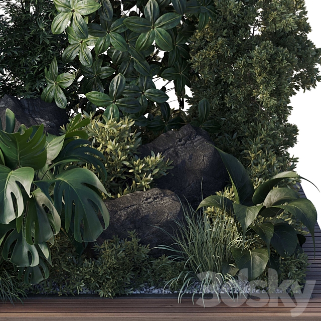 Collection outdoor indoor 101 pot plant 3DS Max Model - thumbnail 4