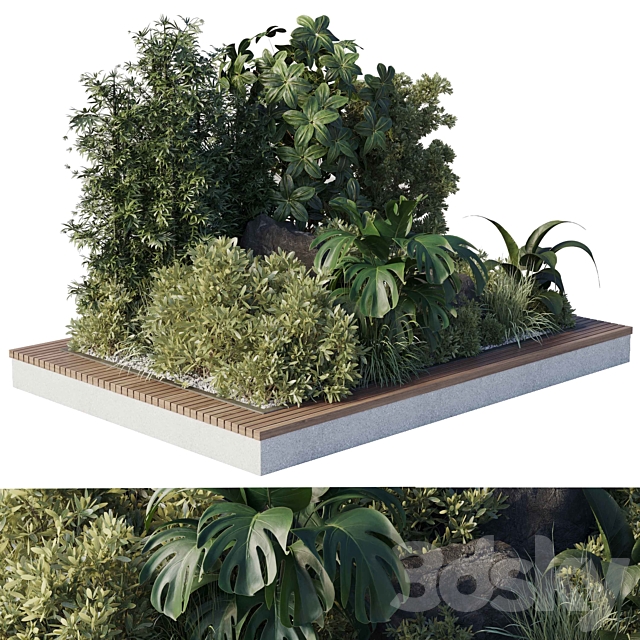 Collection outdoor indoor 101 pot plant 3DS Max Model - thumbnail 6