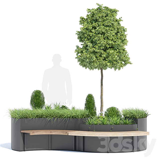 Flo planter 3DS Max Model - thumbnail 2