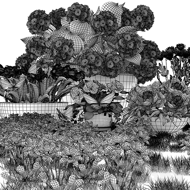 Flower beds 3DSMax File - thumbnail 2