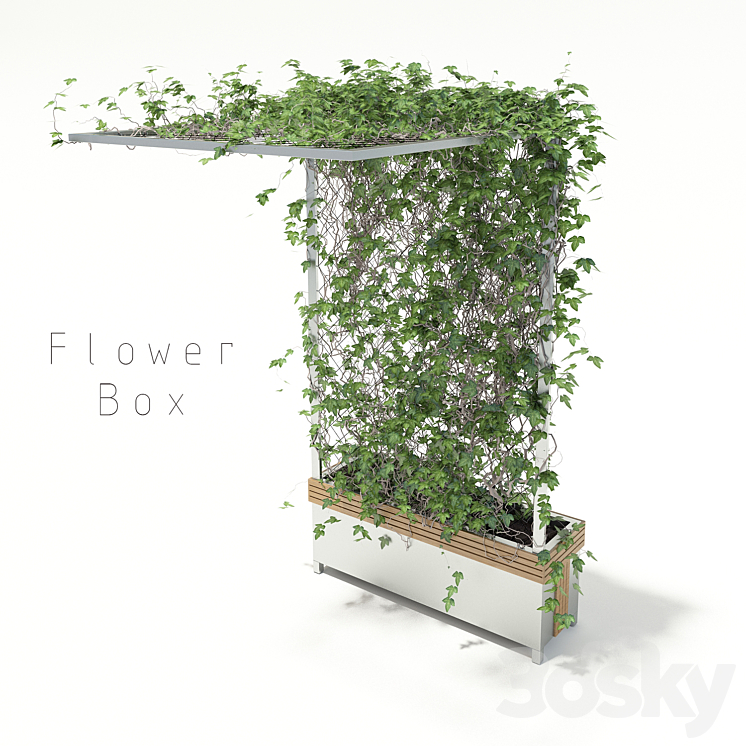 flower box 3DS Max - thumbnail 1