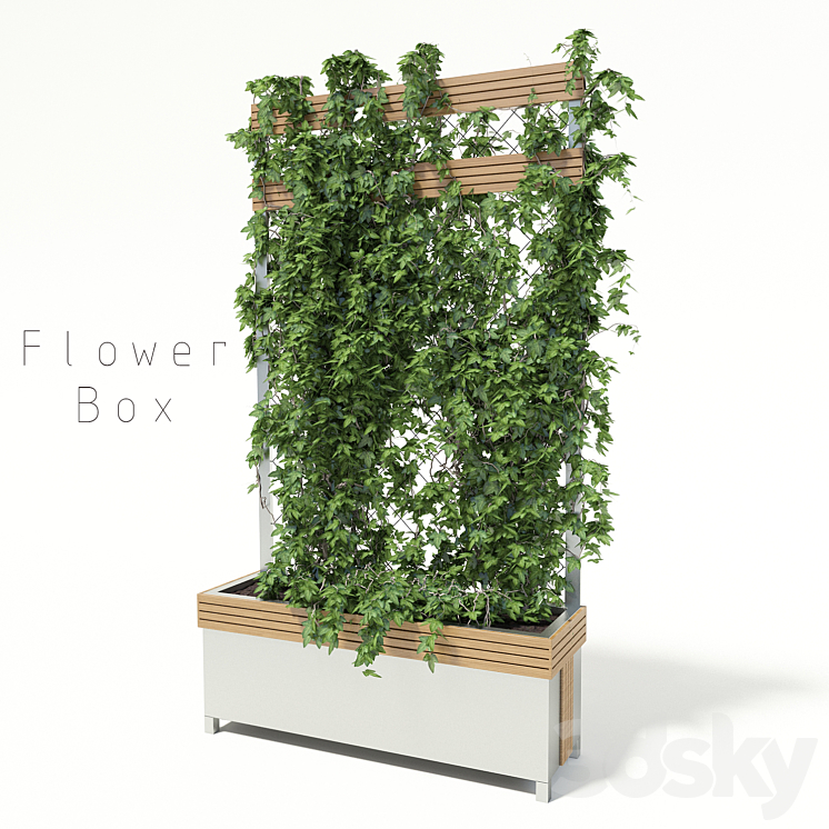 flower box 3DS Max - thumbnail 1