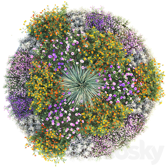 Flower garden 4 3DSMax File - thumbnail 4