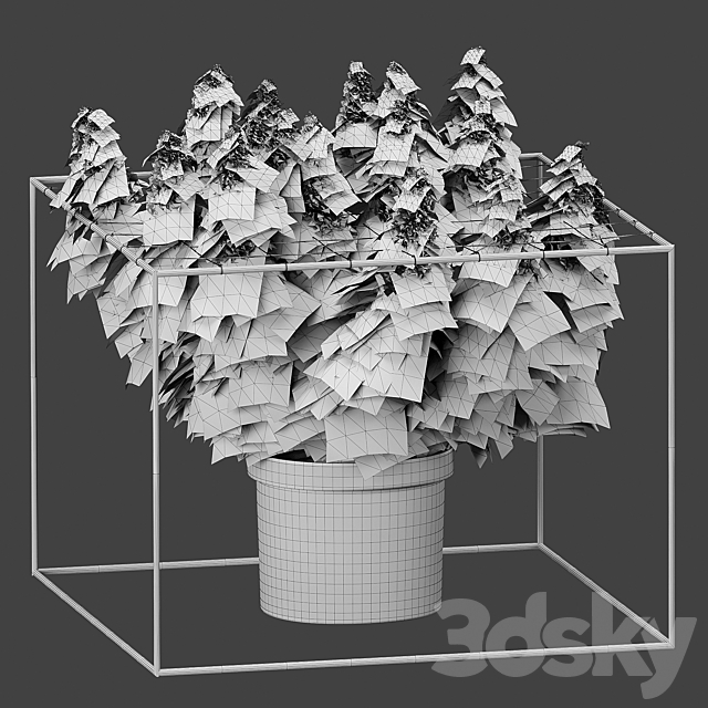 FLOWER PACK 251С Cannabis 3DS Max Model - thumbnail 7