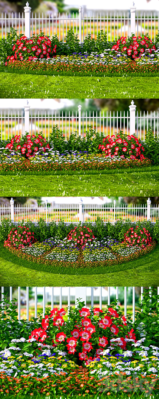 FLOWERBED_1 3ds Max - thumbnail 2