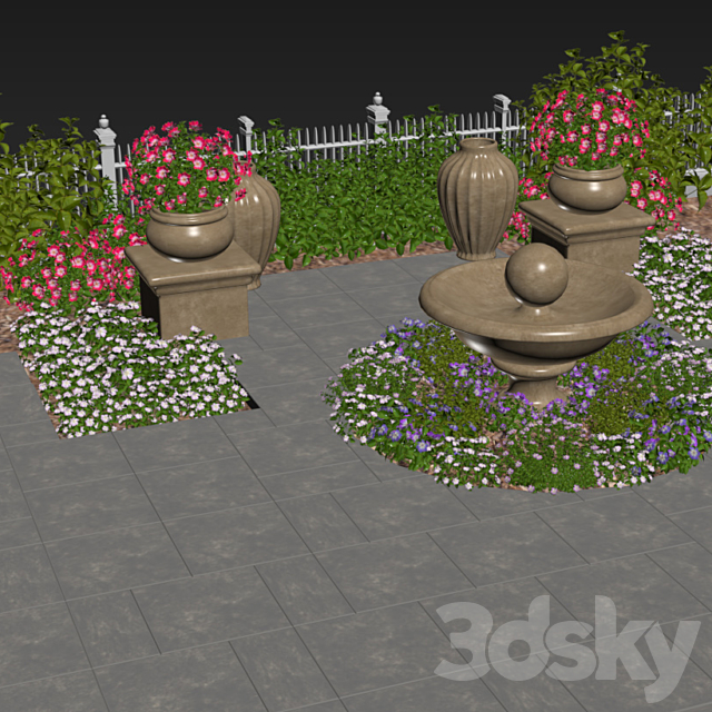 FLOWERBED_2 3DSMax File - thumbnail 3