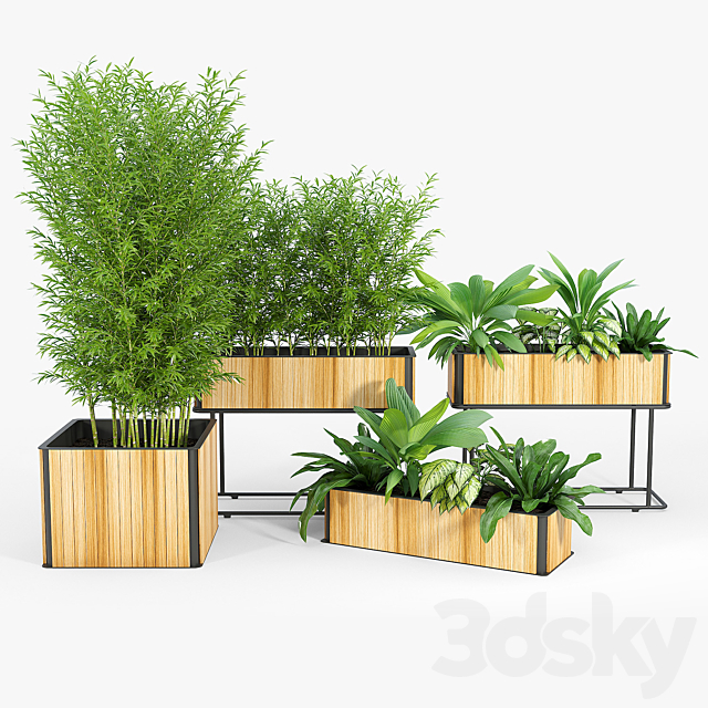 Flowerbox Combine Planters 2 3DS Max Model - thumbnail 2