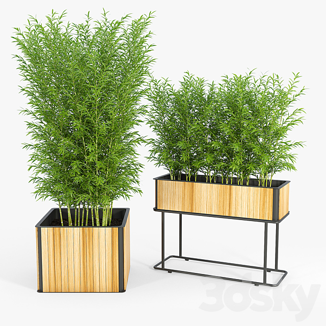 Flowerbox Combine Planters 2 3DS Max Model - thumbnail 3