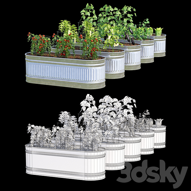 Garden | Kitchen garden 3DS Max Model - thumbnail 2