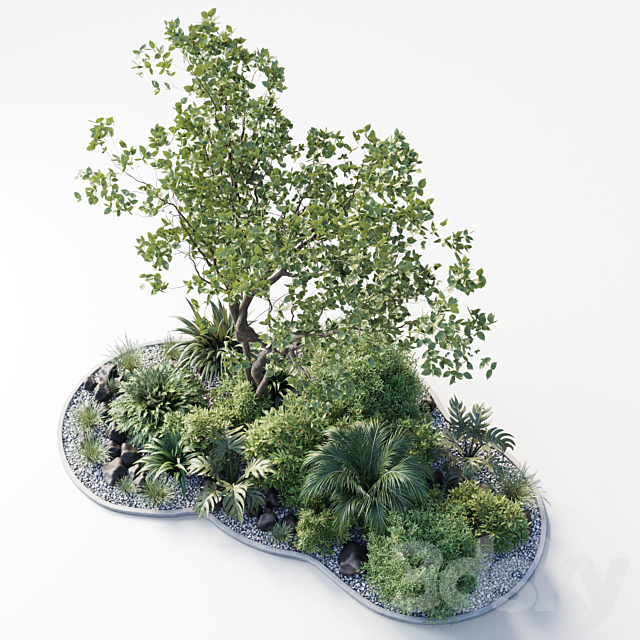 garden pot tree bush – Collection outdoor indoor 113 3DSMax File - thumbnail 2