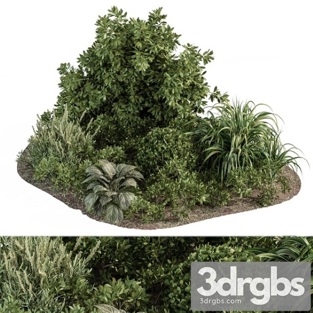 Garden Set Ivy and Bush Garden Set 20 3dsmax Download - thumbnail 1