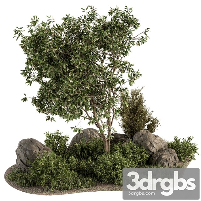 Garden set tree and bush – garden set 17 - thumbnail 1