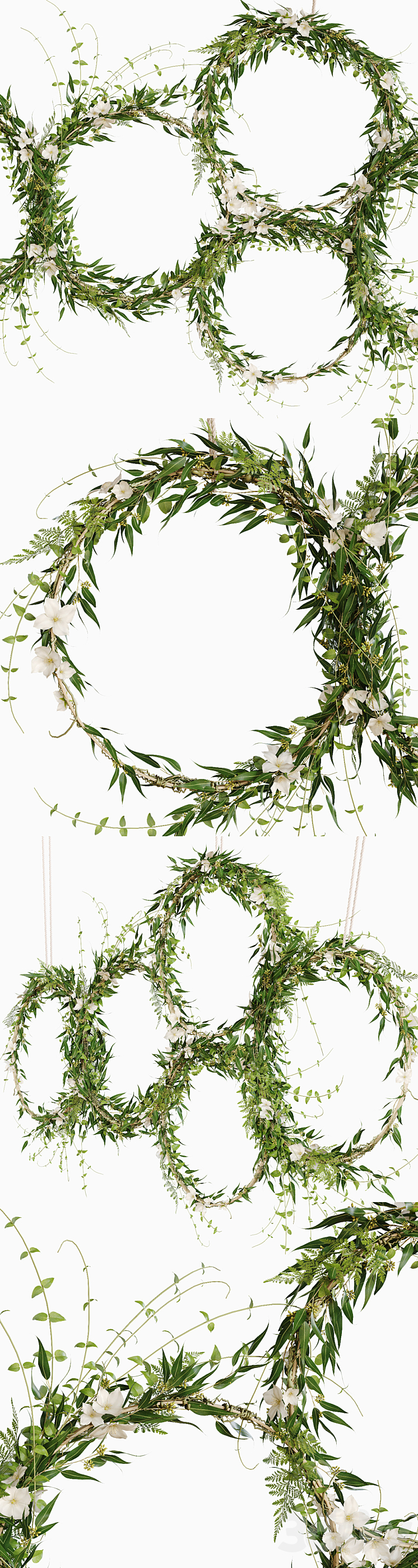 Green wreaths 3DS Max - thumbnail 2