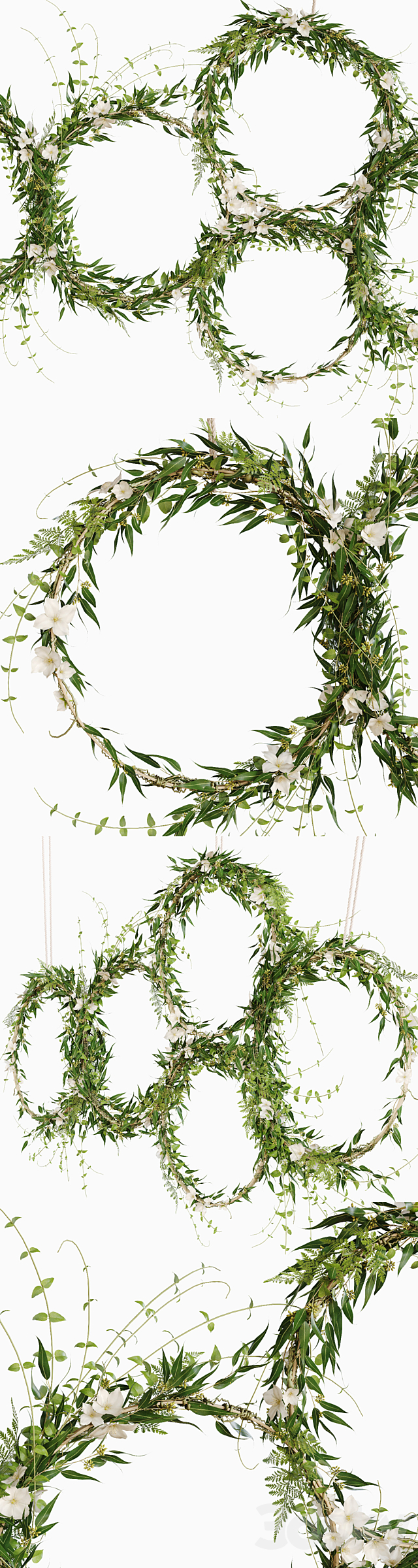 Green wreaths 3DSMax File - thumbnail 2