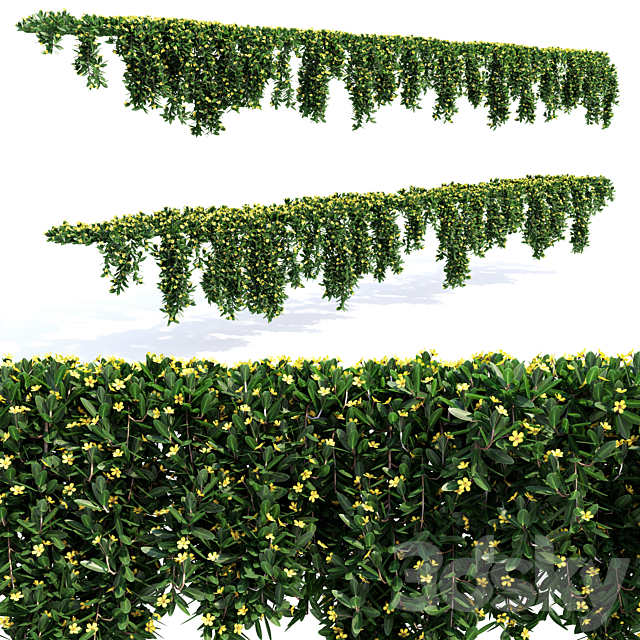 Hanging Plant – 14 Modular Pieces 3DSMax File - thumbnail 1