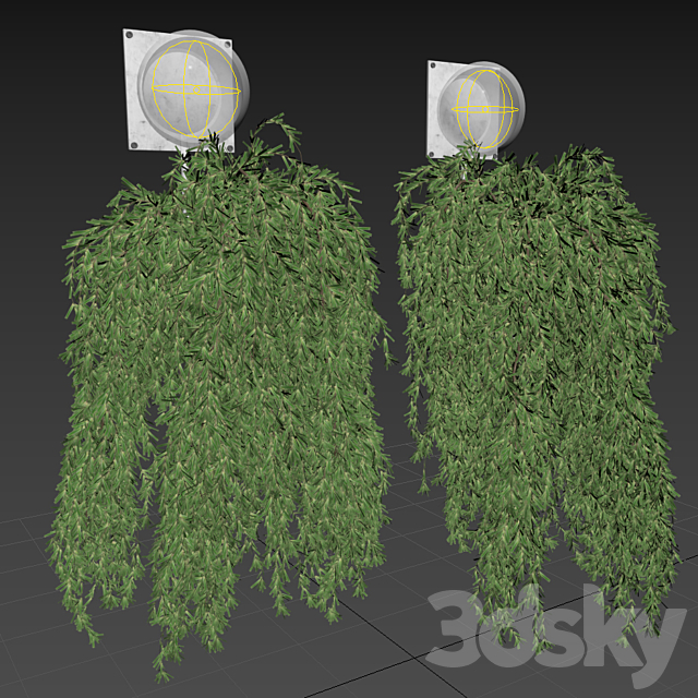 Hanging Plant with Lights 3DS Max Model - thumbnail 5