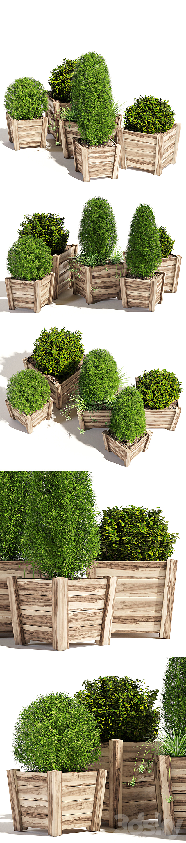 Hardwood planters 3DSMax File - thumbnail 2