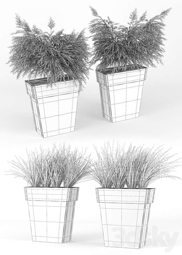 IL VASO OUTDOOR PLANTER 3DS Max Model - thumbnail 3