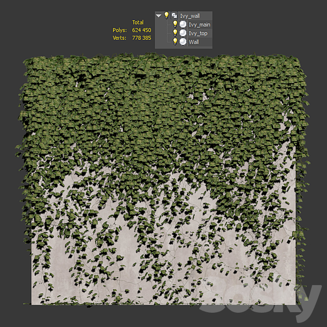 Ivy for the fence v3 3DSMax File - thumbnail 3