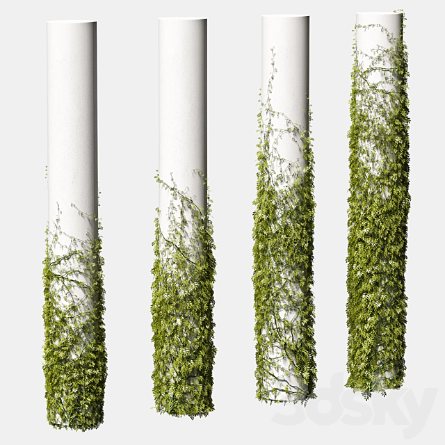 Leaves for round columns. 4 models 3DSMax File - thumbnail 1