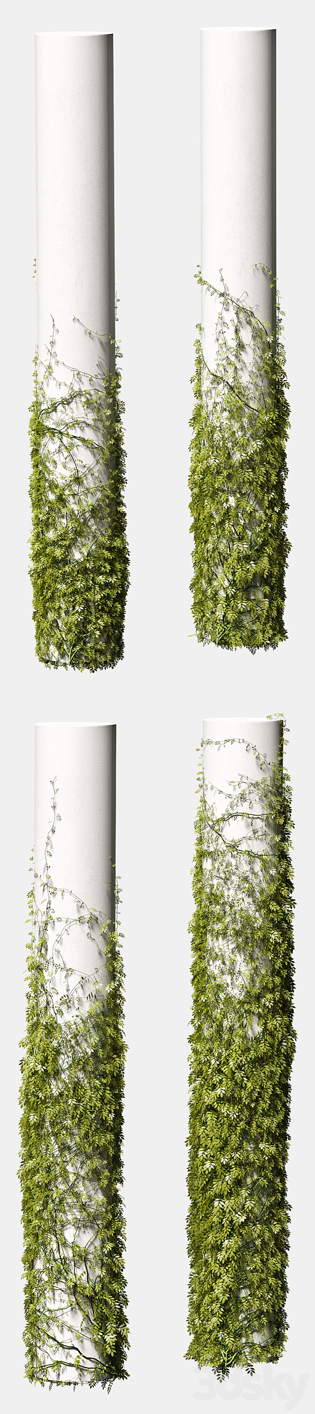 Leaves for round columns. 4 models 3DSMax File - thumbnail 2