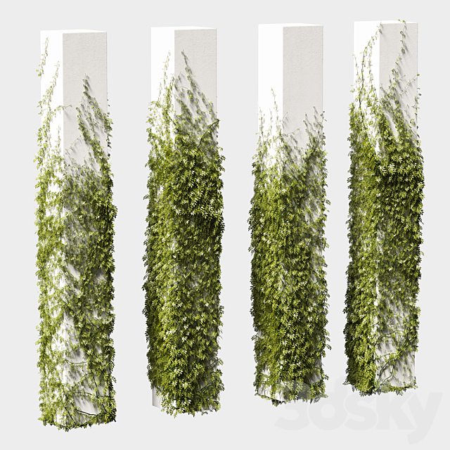 Leaves for square columns. 4 models 3DSMax File - thumbnail 1