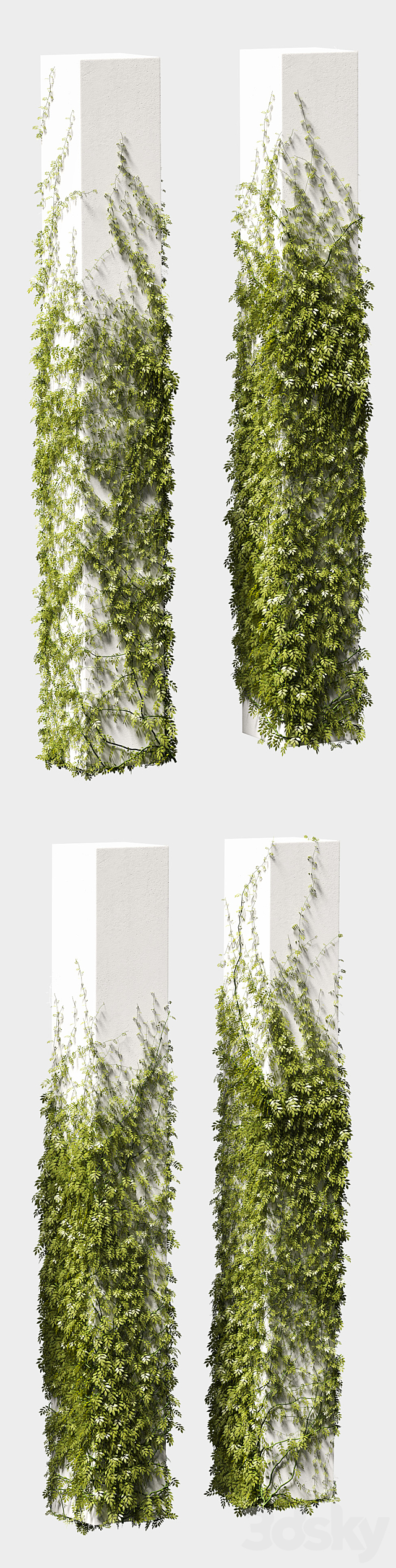 Leaves for square columns. 4 models 3DSMax File - thumbnail 2