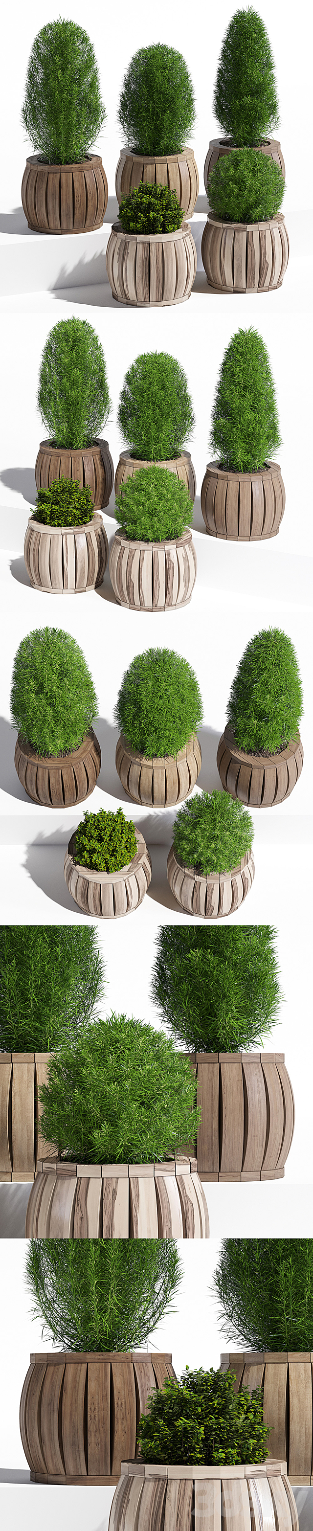 Marberry ball planter 3DS Max Model - thumbnail 2