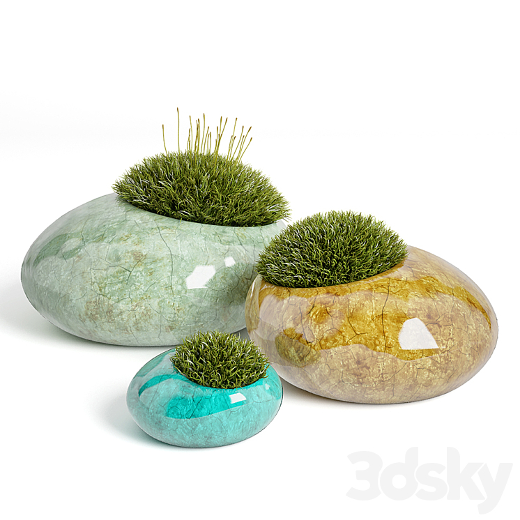 moss rocks 3DS Max - thumbnail 1