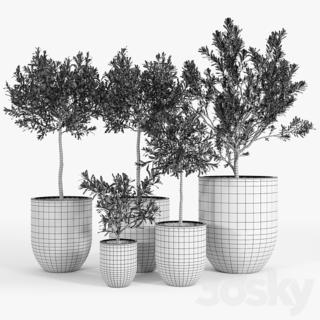 Neo Planter. Extra Small. Lead 3DSMax File - thumbnail 3