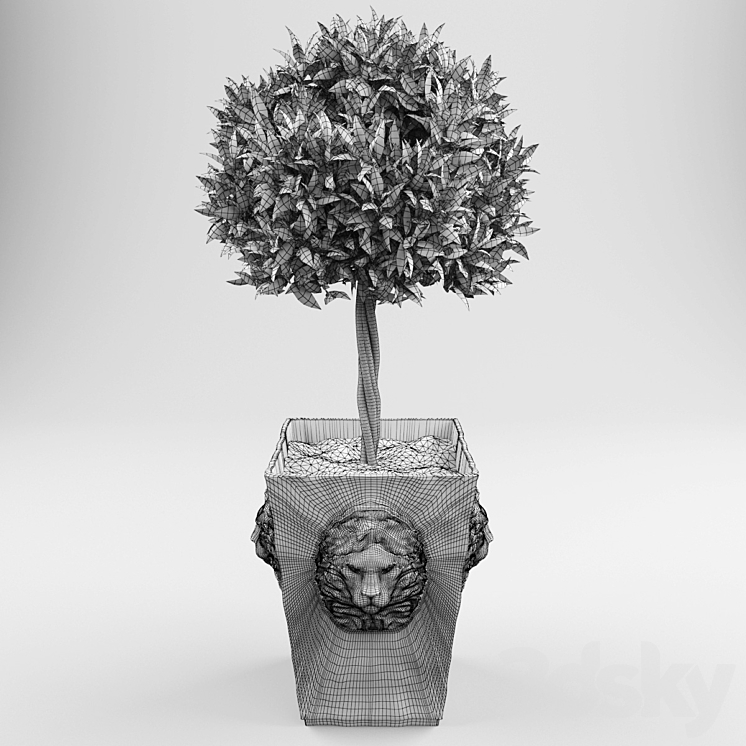 Ornamental trees 2 3DS Max - thumbnail 2