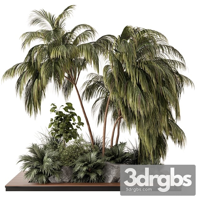 Outdoor garden set bush and tree – garden set 649 - thumbnail 1