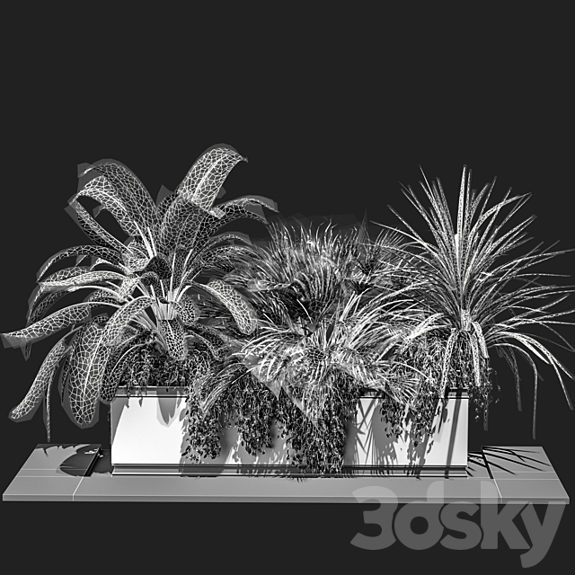 OUTDOOR PLANT BOX-V3 3DS Max Model - thumbnail 7