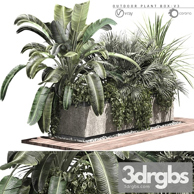 Outdoor plant box-v3 - thumbnail 1