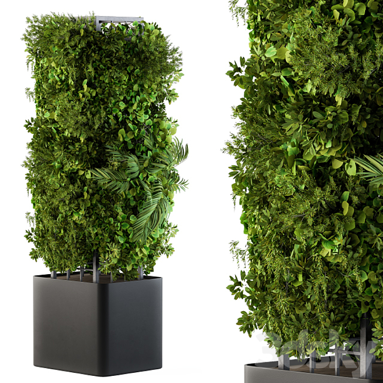 Outdoor Plant Box – Vertical Garden 02 3DS Max - thumbnail 1