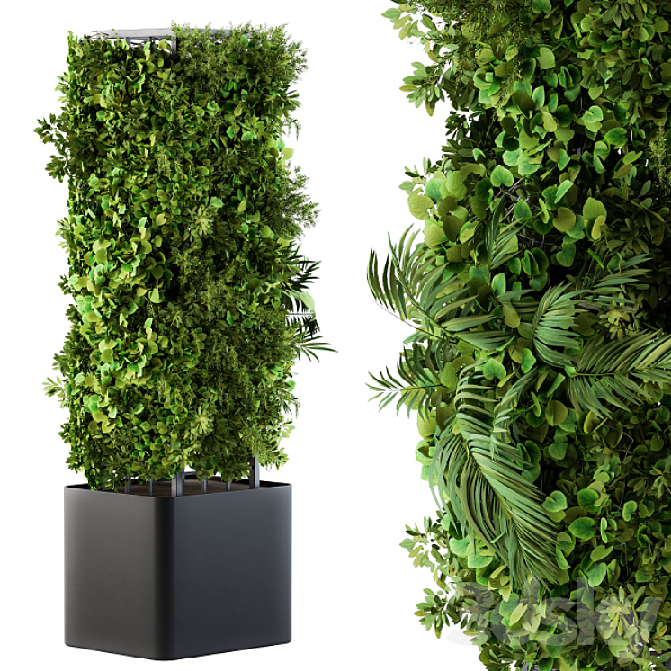 Outdoor Plant Box – Vertical Garden 02 3DS Max - thumbnail 2