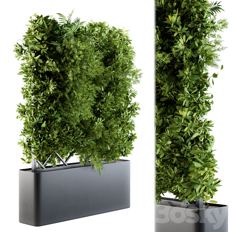 Outdoor Plant Box – Vertical Garden 3DS Max - thumbnail 2