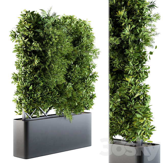 Outdoor Plant Box – Vertical Garden 3DSMax File - thumbnail 2