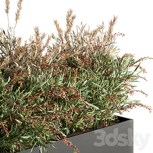 Outdoor Plant Set 166 – Plant Box Bush 3DSMax File - thumbnail 3