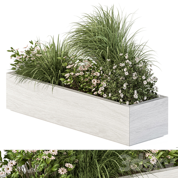 Outdoor Plant Set 290 – Plant Box 3DS Max - thumbnail 2