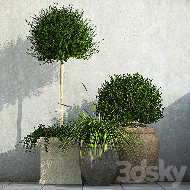 Outdoor Planters 3DSMax File - thumbnail 1