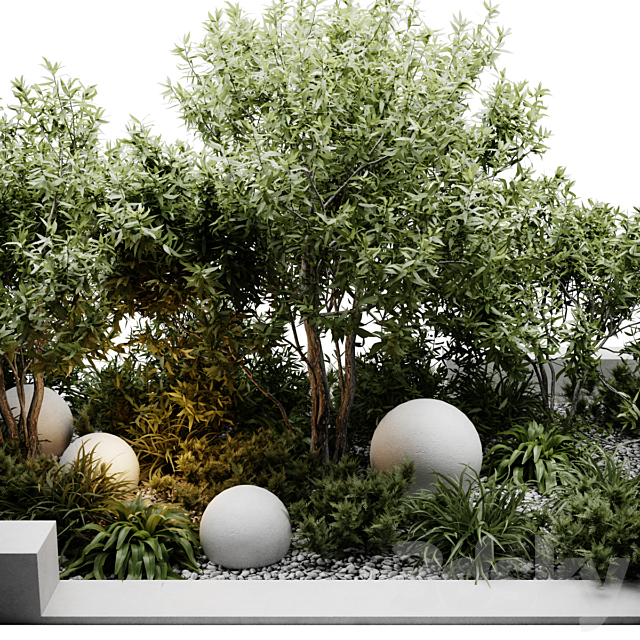 outdoor plants 3DS Max Model - thumbnail 2