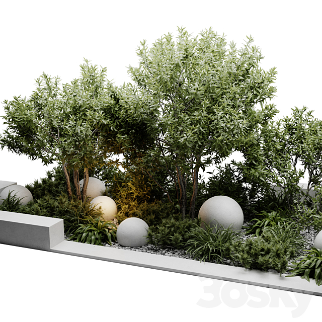 outdoor plants 3DS Max Model - thumbnail 3