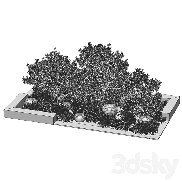 outdoor plants 3DS Max Model - thumbnail 4